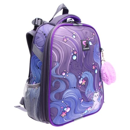 School backpack 38 x 30 x 16 cm, ergonomic back, stavia "cat"-1