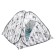 The tent winter machine is insulated, the bottom on the zipper, 2 x 2 m, kmf