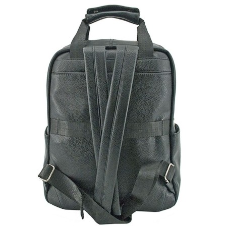 Bag-rhukesak B2750-00110, Black color, artificial leather, 27x13x35 cm-1