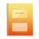 Notebook for recording foreign words A5, 48 sheets on the crest "Translator", cover Cover Cardboard, Offset Block 65 g/m2, mix