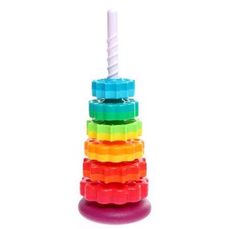 Developing set "Rainbow Pyramid", 6 rings-1