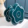 Ceramic 2-tier ceramic "Emerald", D = 20/25 cm, emerald color