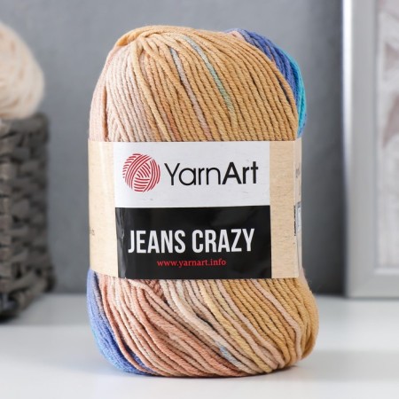 Yarn "Jeans Crazy" 55% cotton, 45% acrylic 160m/50g (8207 pigeons)