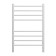 Terminus heated towel rail "Aurora" P8, 500x800 mm, dimmer, white matte