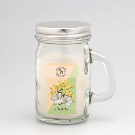 Aromatic candle in the Bank "Lily", 7.2 x 8.5 cm, 190 g-4