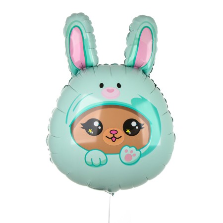 Foil ball 31 "Bear in a hare", a set of 50 pcs.-1