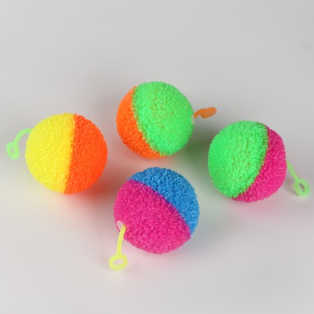 Ball children's rubber hornet light “cat”, Mix color, in showbox-1