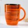 Grace mug 0.35l / 8.5x11cm, orange strip