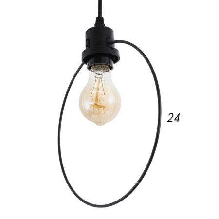 Economic light "emiter" 1x40W E27 black 22x9x78 cm.-4