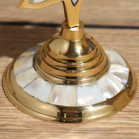 Flaw candlestick 16.5 cm, brass-5