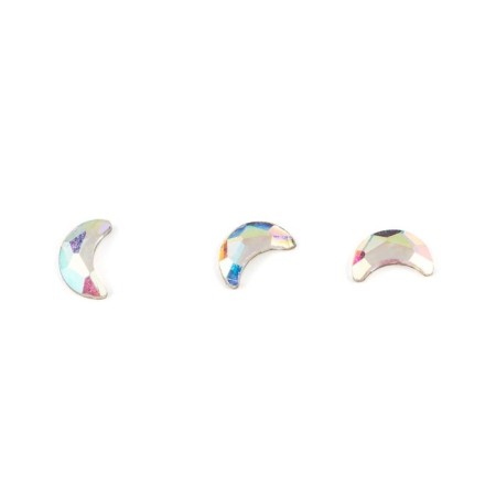 Rhinestones for nail design TNL "crescent", holographic, 10 pcs