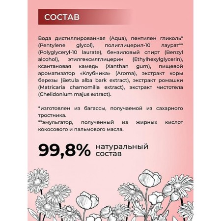 Cleaning cliner-spray for body care and intimate toys with a strawberry aroma, 100 ml-4