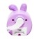 Mechanical sharpener with container, lilac ears/white