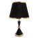 Elizabeth table lamp E27 40W black and gold 25x25x37 cm Risalux