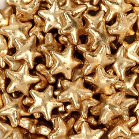 Sprinking confectionery Figure Easter: "Stars": Golden, 25 g.-2