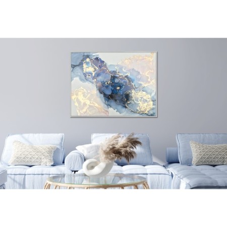 Reproduction of the picture "Blue-golden abstraction", 58x78, frame (20-006)-4