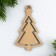 Wooden suspension on the “Christmas tree” substrate 5.7 x 9.2 cm.