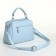 Women's bag with lightning, textura, average size, blue color