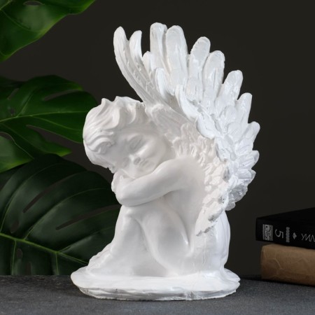 Figure "Angel Medium with wings" White, 18x28x20cm-3