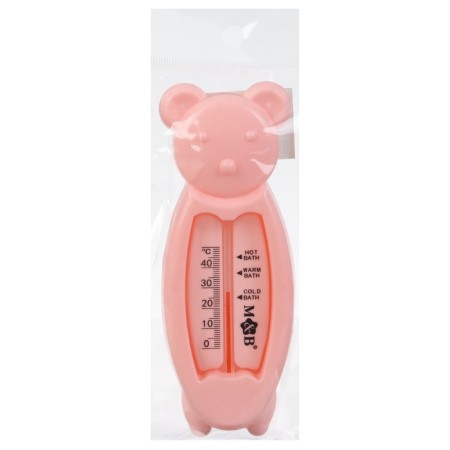 The bathroom thermometer "Bear", pink color-6