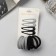 Hair set "Mira" (4 invisibility-5 cm, 8 elastic bands-3.5 cm) gray-black