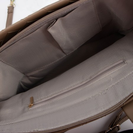 Luggage bag, long belt, brown color-2