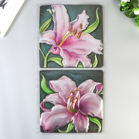 Room Decor Blooming Lilies 32x60 cm.