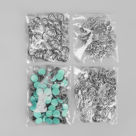 Shirt button, closed, d = 9.5 mm, mint color-4
