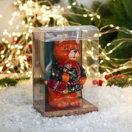 Christmas decoration "Bear with a balalaika" 15 cm, mix-3