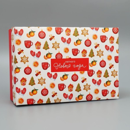 Folding box "Cozy New Year", 30 x 20 x 9 cm, New Year-2