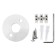 Adapter for the hidden installation of a Domoterm, white