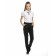 Pants for girls, height 116 cm, black color
