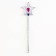 Colored strand for hair with a magic wand "Be princess", set of 2 items