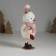 Souvenir Textile "Snowman in a pink scarf, with a sock" 11x7x17.3 cm