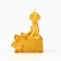 New Year's candle "Snake with a gift", for the New Year, gold 77 x 61 x 35