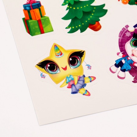 New Year's notebook - New Year's engraving "New Year's fairy tale", 10 sheets, sheet of stickers-6