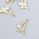 Decor for creativity metal, rhinestones "Eiffel Tower with a star" Gold 2.3x1.3 cm
