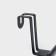 Holder for towels on the door, black color