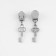Automatic castle for lightning "Spiral", No. 5, decorative, 10 pcs, Nickel color