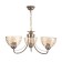 Ruby chandelier 3x40W E27 gold 55x55x85 (45) cm
