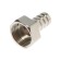 Zein fitting, 1/2 "x 12 mm, inner thread, nickel -plated brass, packing 100 pcs.