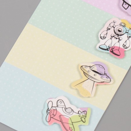 A sticker with a volumetric element "for boys" 7x15.2 cm-5