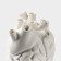 Vase for flowers decorative "Anatomy", white, 14 x 20 cm