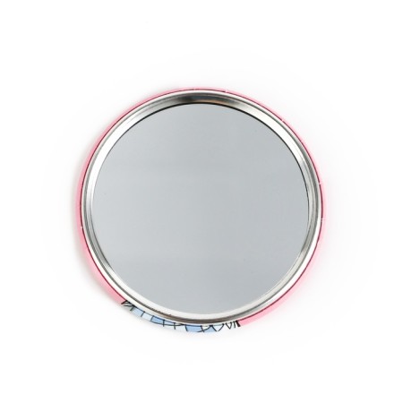 Pocket mirror "Green snake", diam. 7 cm-4