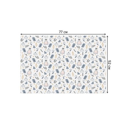 Bathroom mat "Christmas set", anti -slip, size 52x77 cm-1