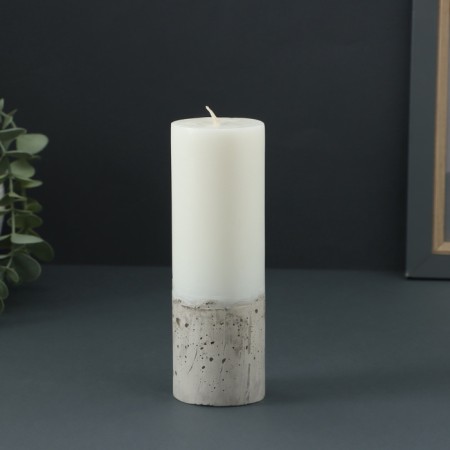 Candle-cylinder "Concrete", 5x14 cm-1