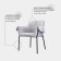 Aline chair, 550 × 700 × 830 mm, Shenill, light gray color