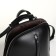 City backpack of artificial leather with lightning, black color