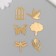 Decor for creativity plastic mirror "park" set 6 pcs