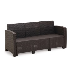 Sofa Garden Bore 3-Local 180 x 66 x 76 cm, wenge